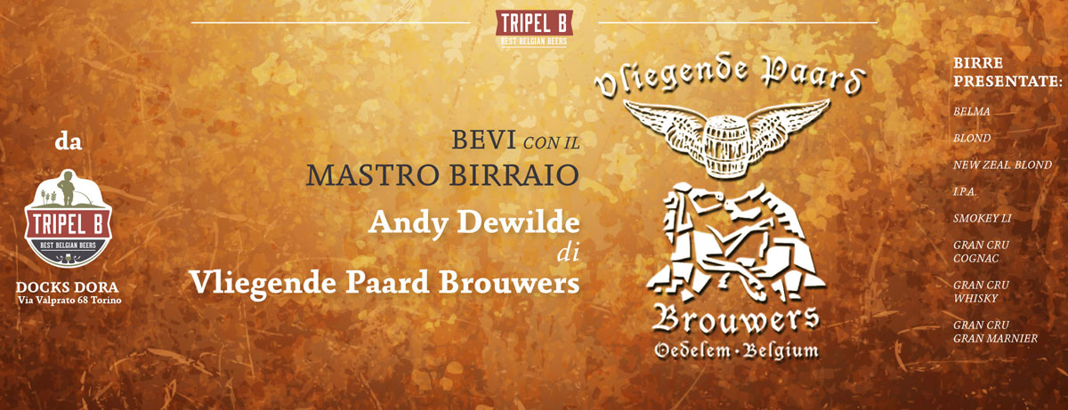 Bevi con il Mastro Birraio - Vliegende Paard Brouwers - Préaris | Da Tripel B la birra belga a Torino